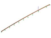 Fußgängerbrücke aus Holz in Anaklia, Georgien